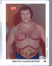 Bruno Sammartino WWE Signed Auto Autograph JSA Authentic 8x10 Photo