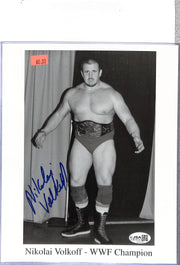 Nikolai Volkoff WWE Signed Auto Autograph JSA Authentic 8x10 Photo