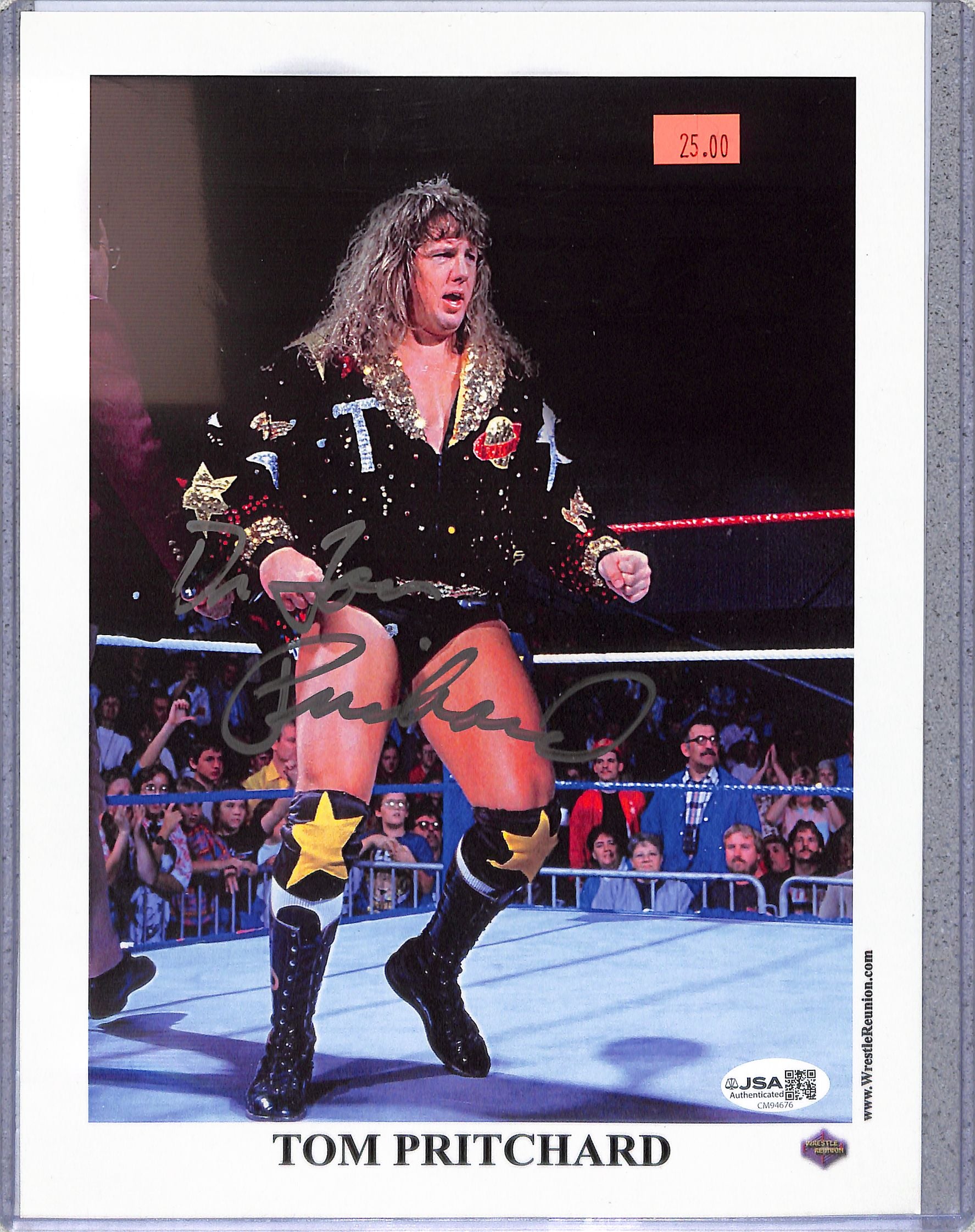 Tom Pritchard WWE Signed Auto Autograph JSA Authentic 8x10 Photo