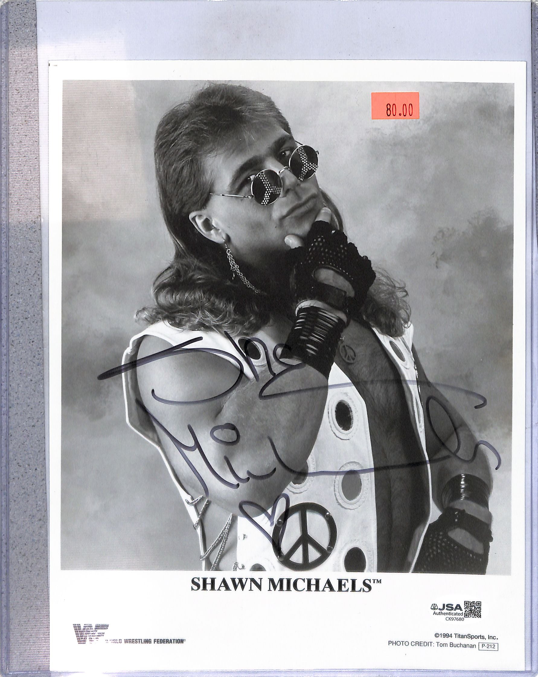 Shawn Michaels WWE Signed Auto Autograph JSA Authentic 8x10 Photo