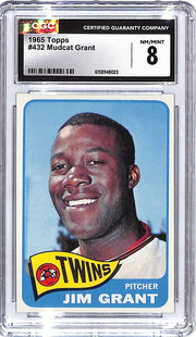 1965 Topps Mudcat Grant #432 CGC 8 Twins