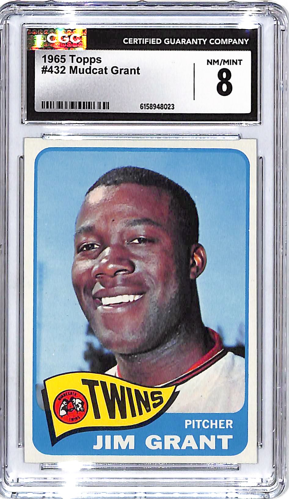 1965 Topps Mudcat Grant #432 CGC 8 Twins