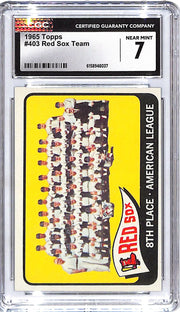 1965 Topps Red Sox Team Card #403 CGC 7