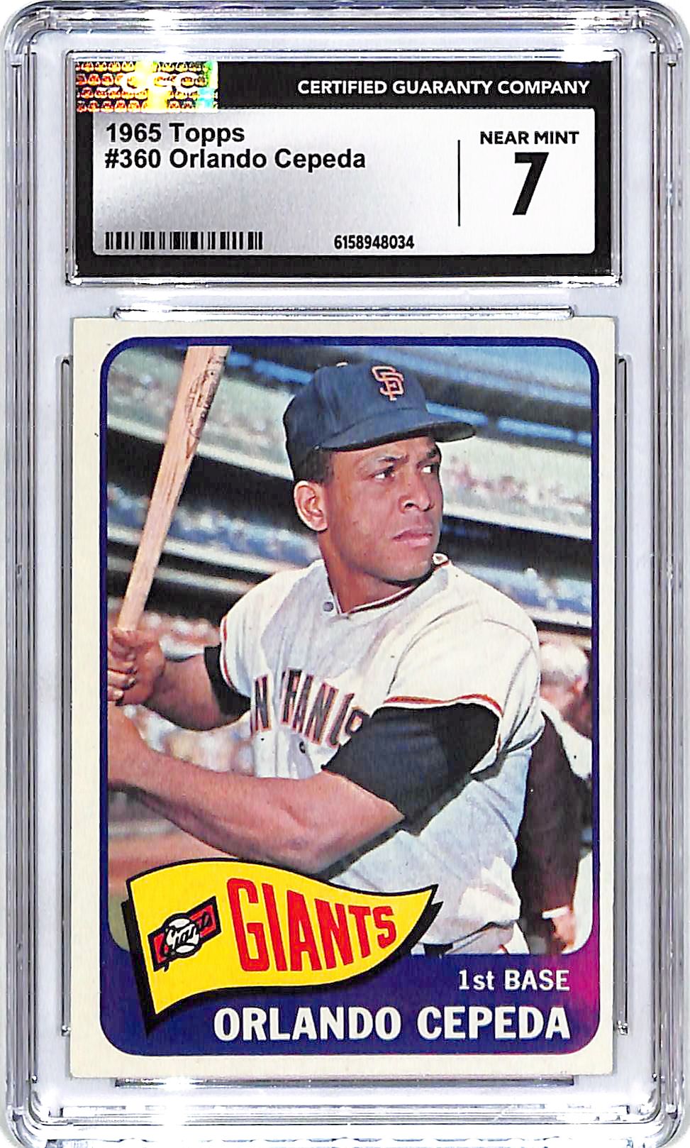 1965 Topps Orlando Cepeda #360 CGC 7 Giants