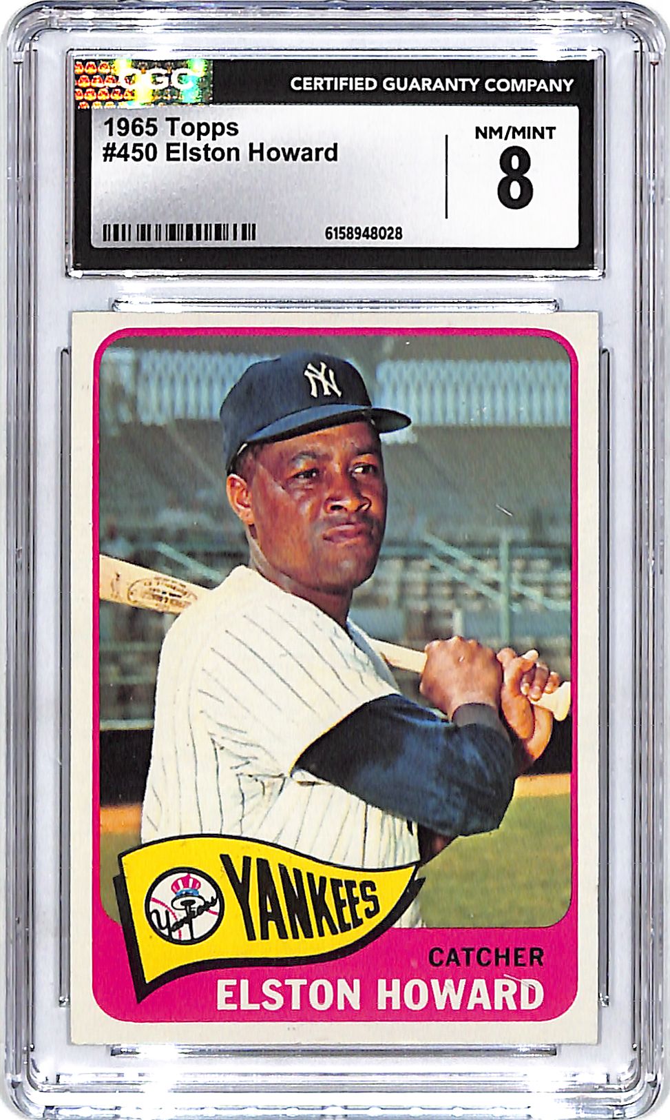 1965 Topps Elston Howard #450 CGC 8 Yankees
