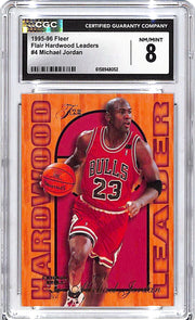 1995-96 Fleer Michael Jordan Hardwood Leaders #4 CGC 8 Bulls