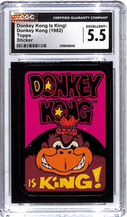 1982 Topps Donkey Kong is King Sticker CGC 5.5