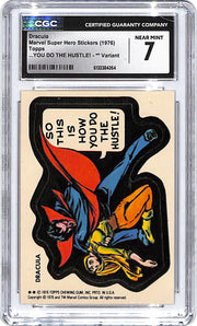 1976 Topps Marvel Super Hero Stickers Dracula CGC 7