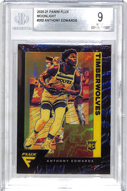 2020-21 Flux Anthony Edwards Rookie RC Moonlight BGS 9 Timberwolves