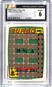1983 Topps Video City Turbo Scratch Off CGC 6