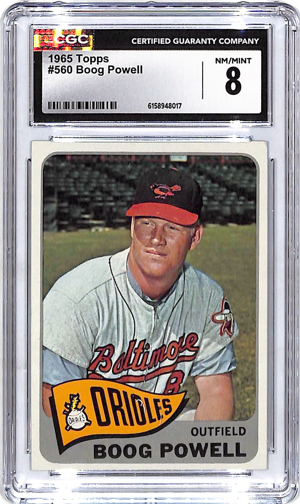 1965 Topps Boog Powell #560 CGC 8 Orioles