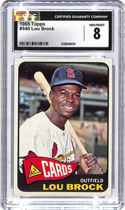 1965 Topps Lou Brock #540 CGC 8 Cardinals