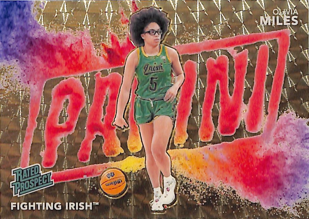 2025 Panini The National Olivia Miles Color Blast Gold Vinyl /10 Rookie RC Prospect