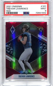2021 Phoenix Trevor Lawrence Rookie RC Red / 250 PSA 9 Jaguars
