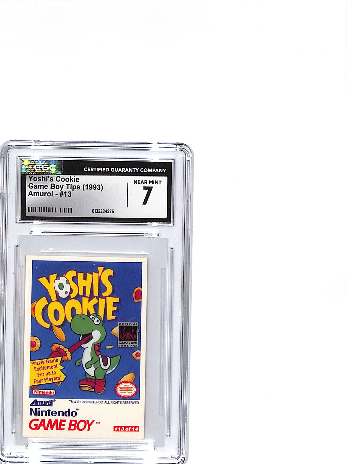 1993 Amurol Game Boy Tips Yoshi's Cookie #13 CGC 7