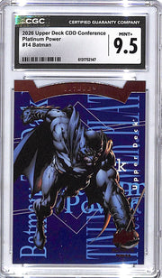 2026 Upper Deck CDD Conference Batman Platinum Power #14 CGC 9.5