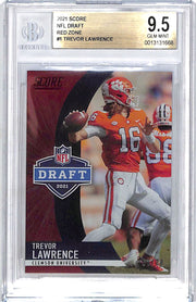 2021 Score Trevor Lawrence NFL Draft Rookie RC Red Zone /20 BGS 9.5 Jaguars