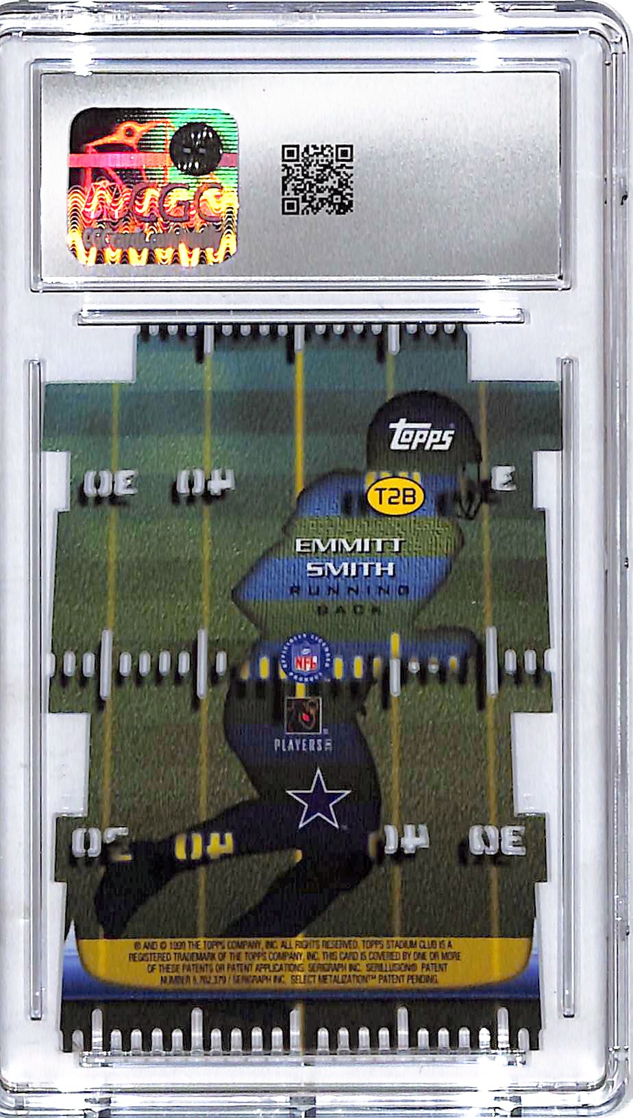 1999 Stadium Club Emmitt Smith Luminous 3x3 CGC 9.5 Cowboys