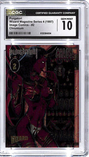 1997 Image Comics Wizard Magazine Series 4 Purgatori Chromium #2 CGC 10