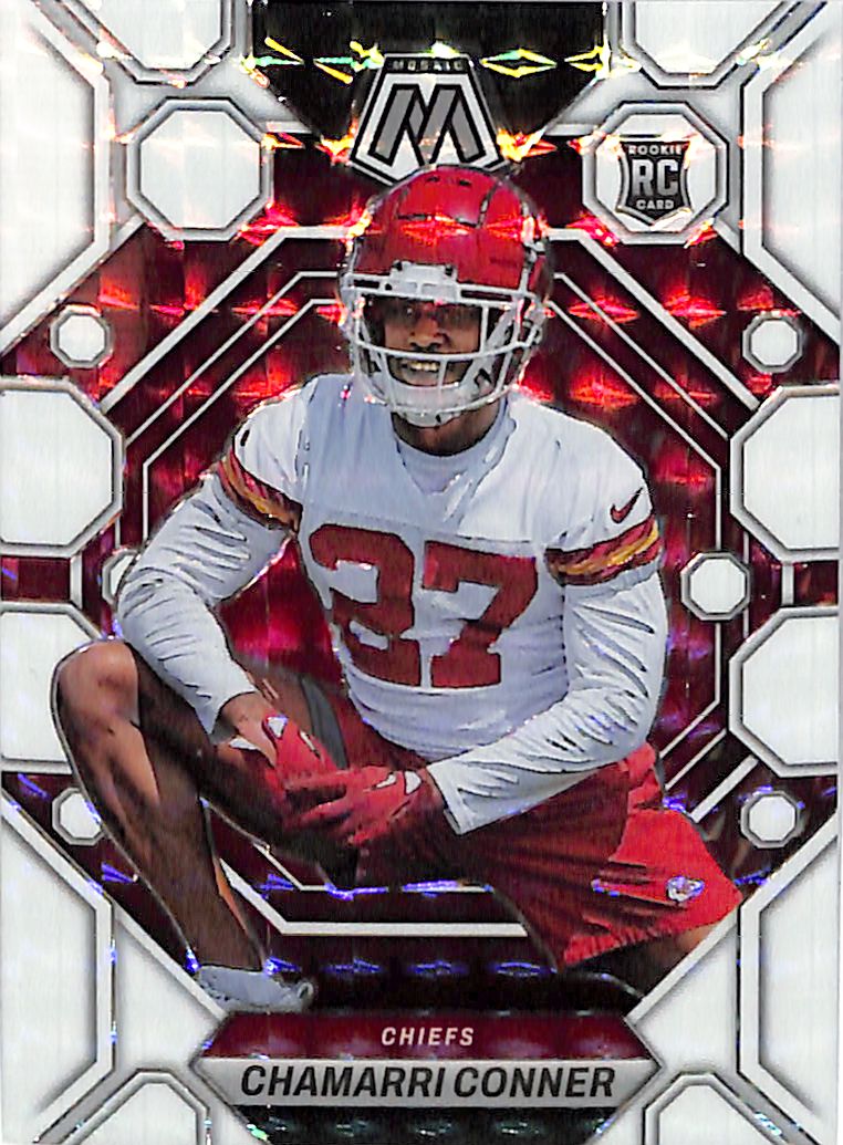 2023 Mosaic Chamarri Conner Rookie RC White /25 Chiefs