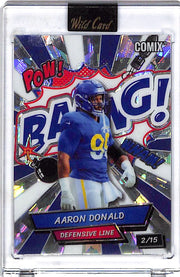 2025 Wild Card Aaron Donald Comix Bang /15 Rams
