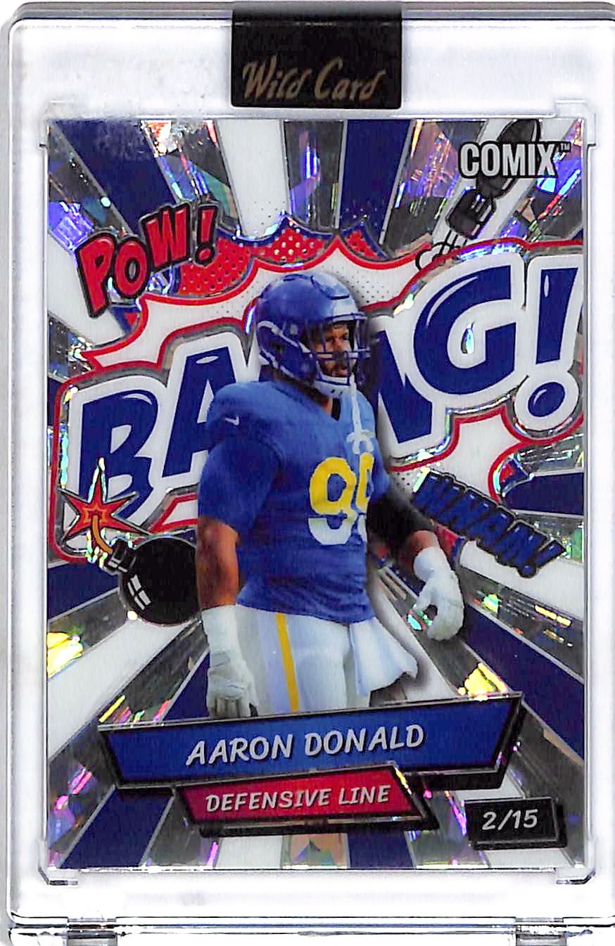 2025 Wild Card Aaron Donald Comix Bang /15 Rams