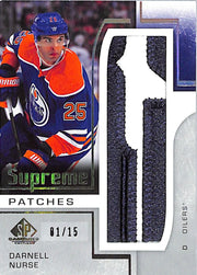 2024-25 SP Game Used Darnell Nurse Supreme Patches Jersey /15 Oilers