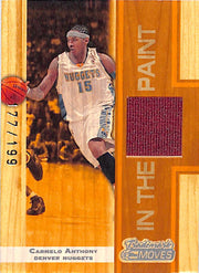 2007-08 Topps Trademark Moves Carmelo Anthony Jersey Patch In the Paint /199