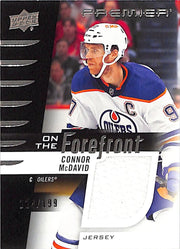 2023-24 Premier Connor McDavid Jersey Patch On the Forefront /199 Oilers