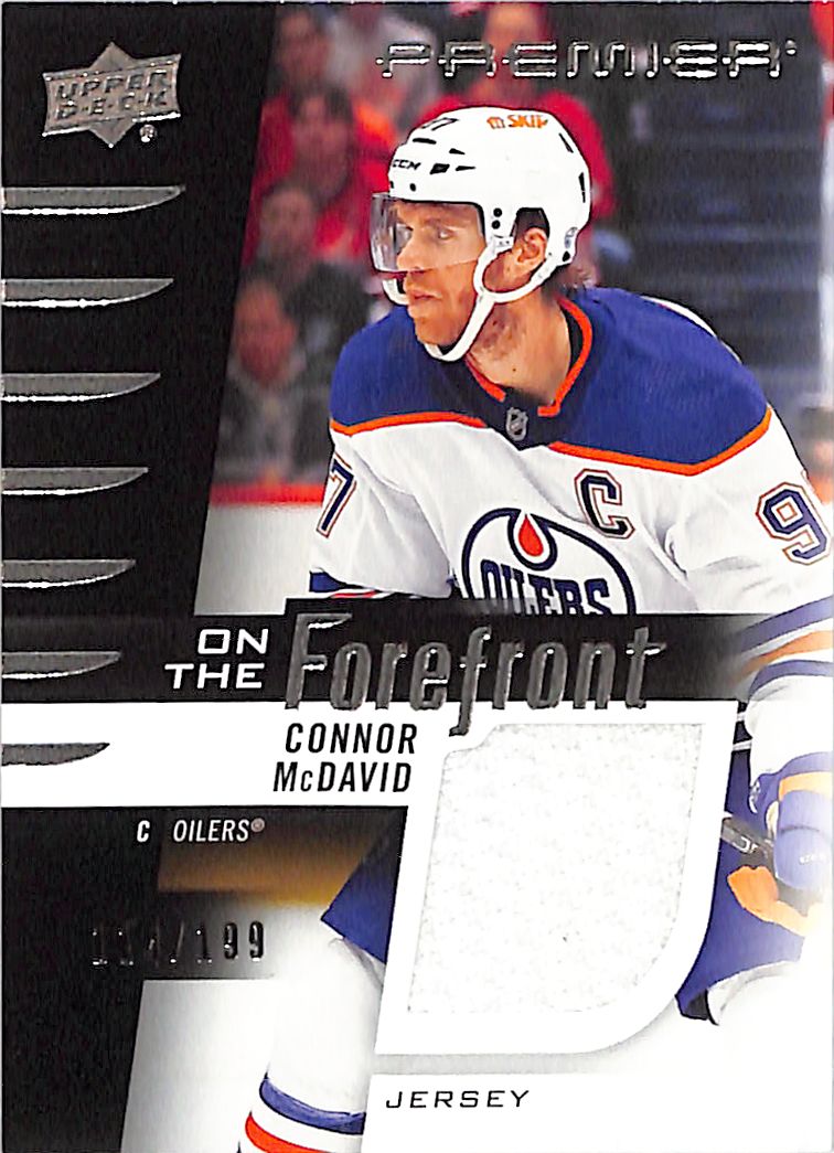 2023-24 Premier Connor McDavid Jersey Patch On the Forefront /199 Oilers