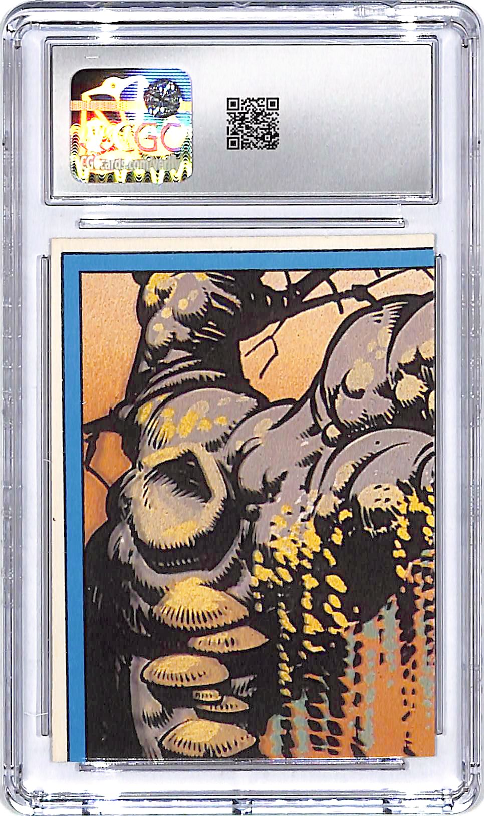1984 Topps Masters of the Universe He-Man & Battle Cat Sticker Blue Puzzle CGC 7