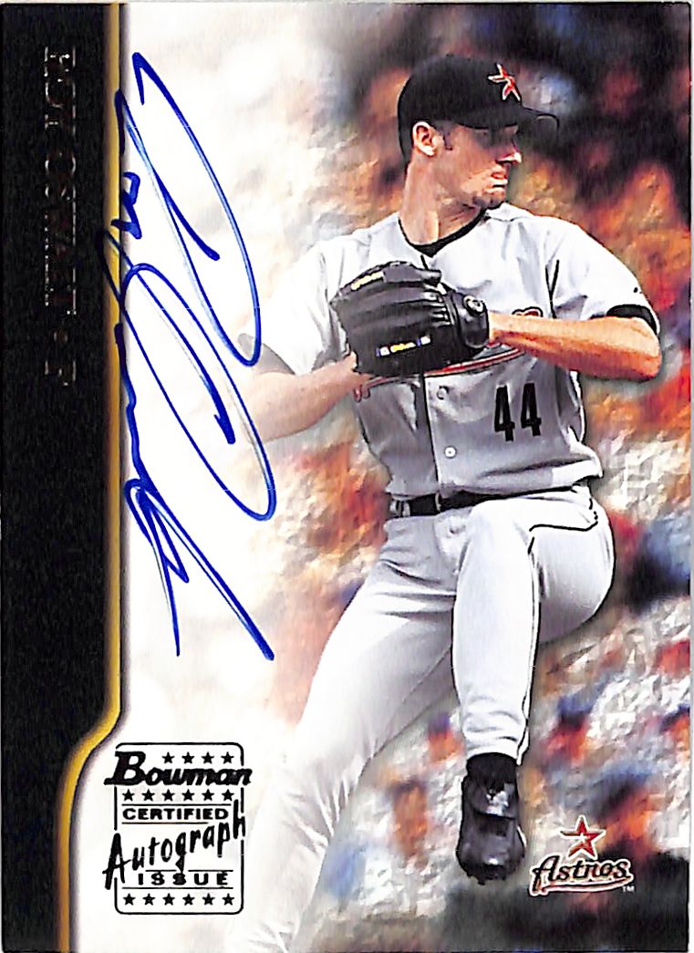 2002 Bowman Roy Oswalt Auto Autograph Astros
