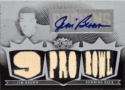2007 Topps Triple Threads Jim Brown Auto Autograph Relic Patch Jersey Printing Plate 1/1 White Whale