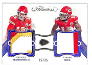 2019 Flawless Patrick Mahomes Tyreek Hill Jersey Patch /25 Chiefs