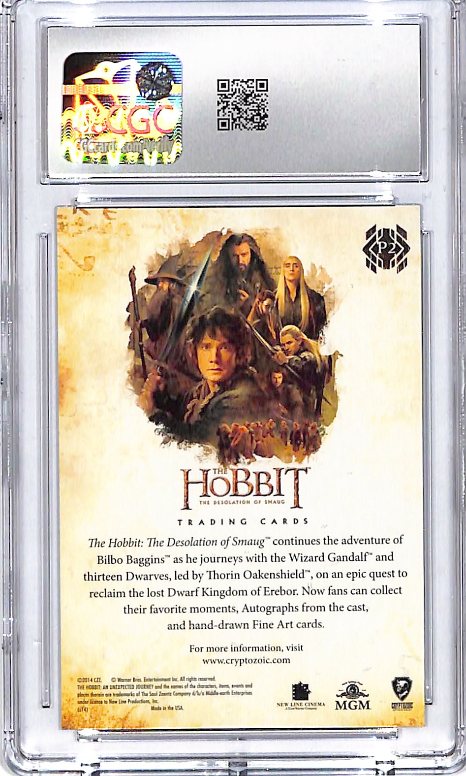 2015 Cryptozoic The Desolation of Smaug The Hobbit Promo CGC 10