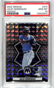 2022 Mosaic Julio Rodriguez Mosaic Rookie RC PSA 10 Mariners