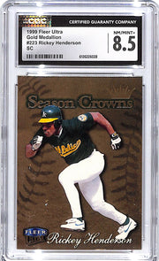 1999 Fleer Ultra Rickey Henderson Gold Medallion Season Crowns #223 CGC 8.5