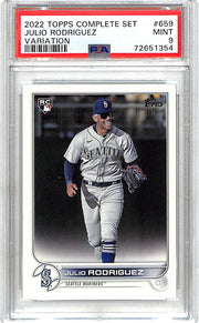 2022 Topps Complete Set Julio Rodriguez Rookie RC Variation PSA 9 Mariners