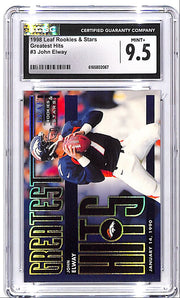 1998 Leaf Rookies and Stars John Elway Greatest Hits /2500 CGC 9.5 Broncos