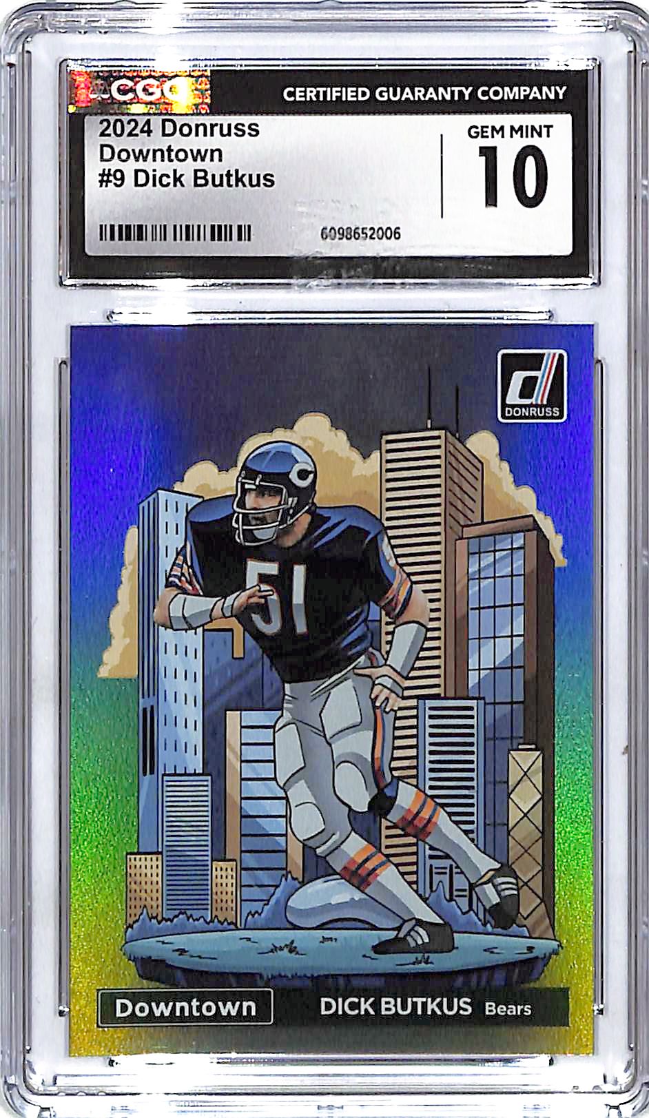 2024 Donruss Dick Butkus Downtown #9 CGC 10 Bears