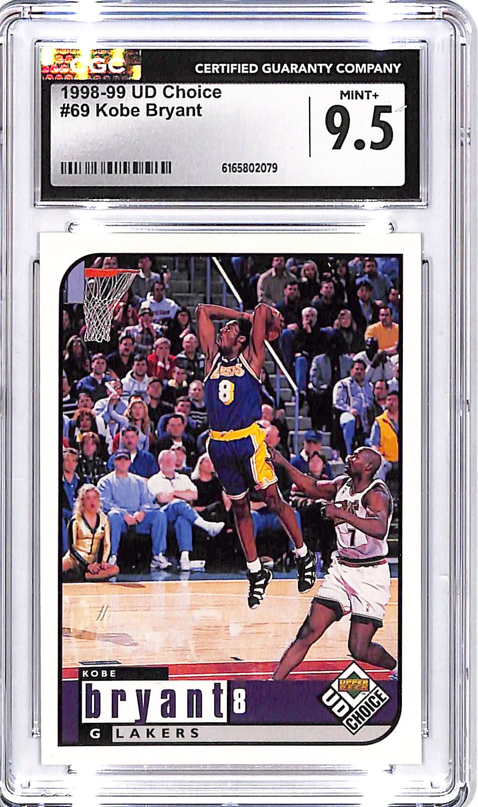 1998-99 UD Choice Kobe Bryant #69 CGC 9.5 Lakers