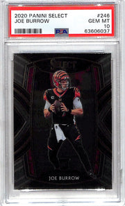 2020 Select Joe Burrow Rookie RC #246 PSA 10 Bengals