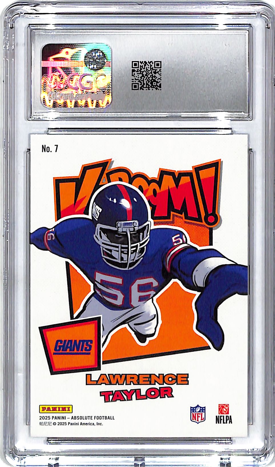 2025 Absolute Lawrence Taylor Kaboom! Horizontal #7 CGC 9.5 Giants