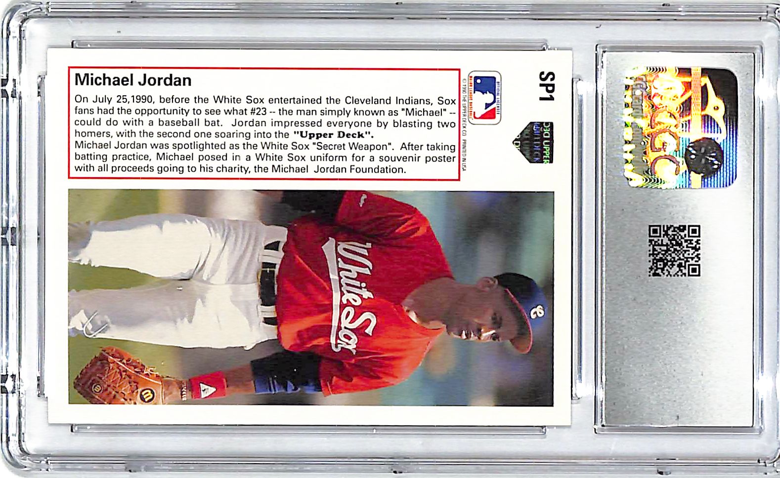 1991 Upper Deck Michael Jordan SP1 Rookie RC CGC 7 White Sox