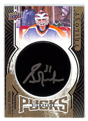 2017-18 Grant Fuhr Upper Deck Trilogy Signature Pucks Autograph #WB34A
