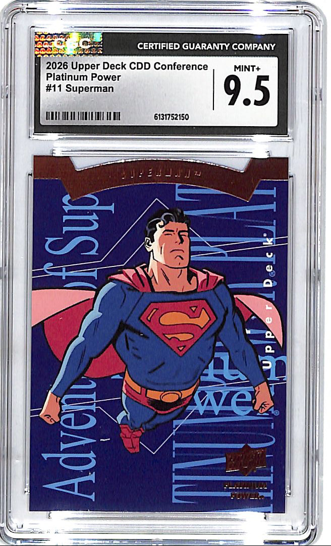2026 Upper Deck CDD Conference Superman Platinum Power #11 CGC 9.5