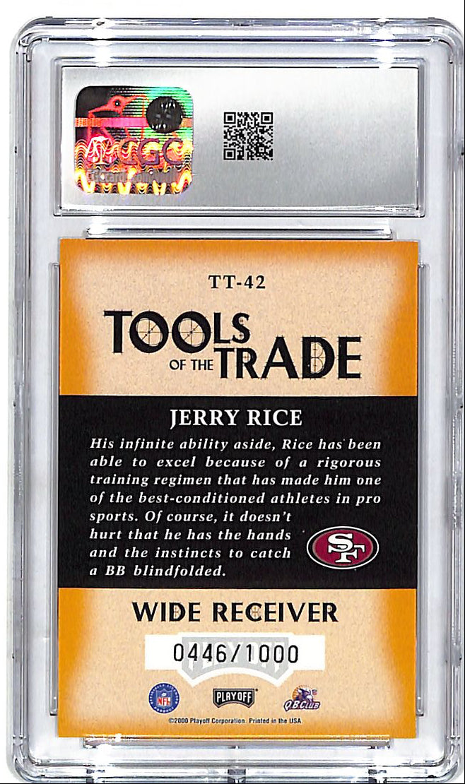 2000 Absolute Jerry Rice Tools of the Trade /1000 CGC 9.5 49ers