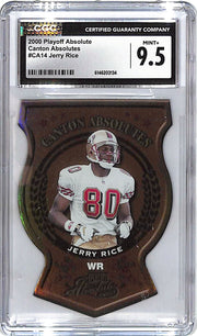 2000 Playoff Absolute Jerry Rice Canton Absolutes CGC 9.5 Cardinals