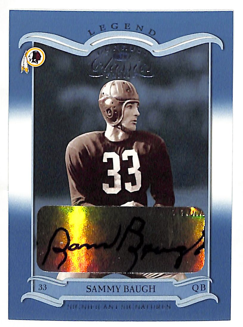 2003 Sammy Baugh Donruss Classics Significant Signatures #30/200