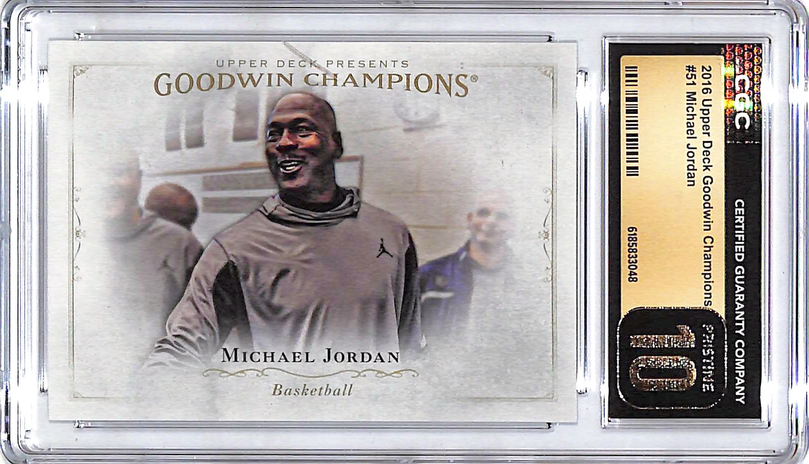 2016 Upper Deck Goodwin Champions Michael Jordan #51 CGC 10 Pristine Bulls